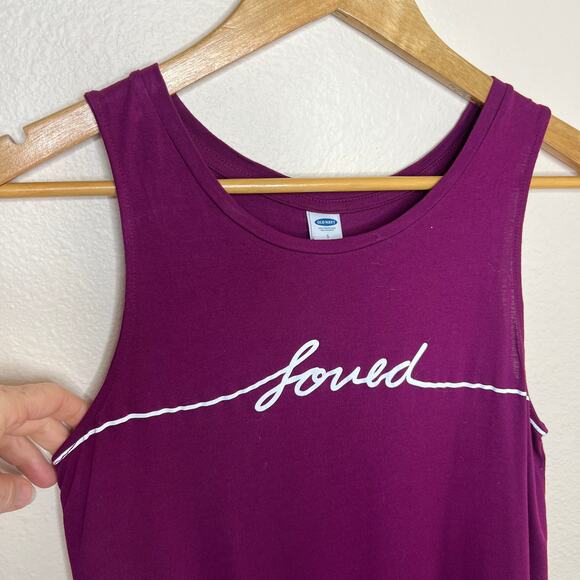 Old Navy Fuchsia Loved Tank Small - Picture 3 of 9